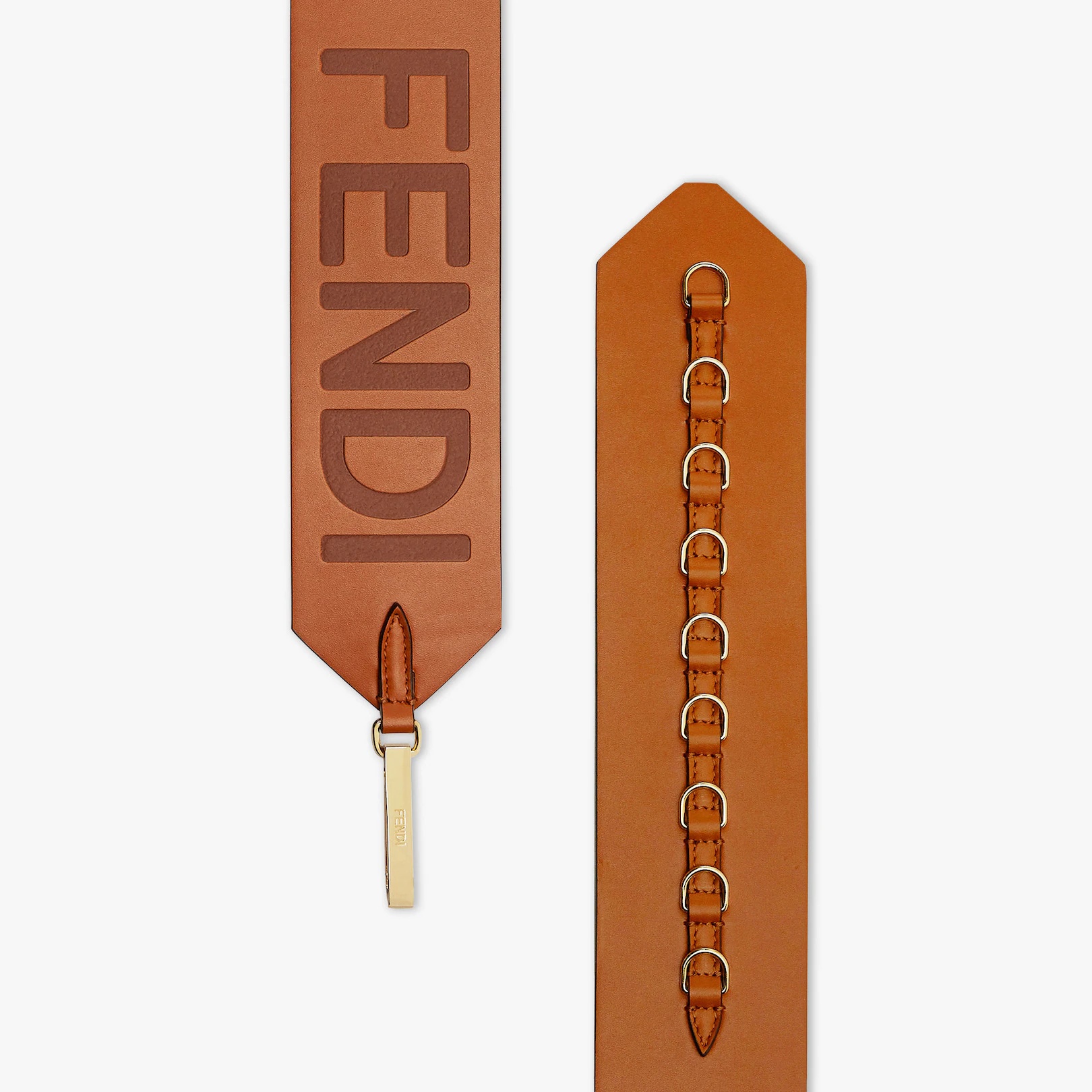 Brown leather belt - 2