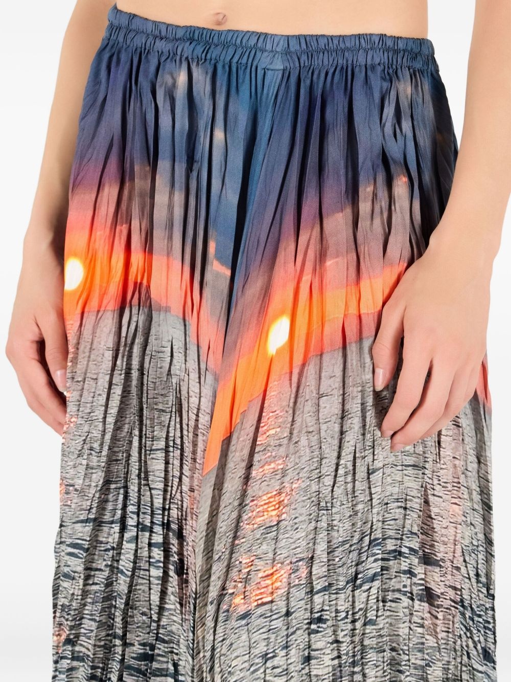 silk midi skirt - 5