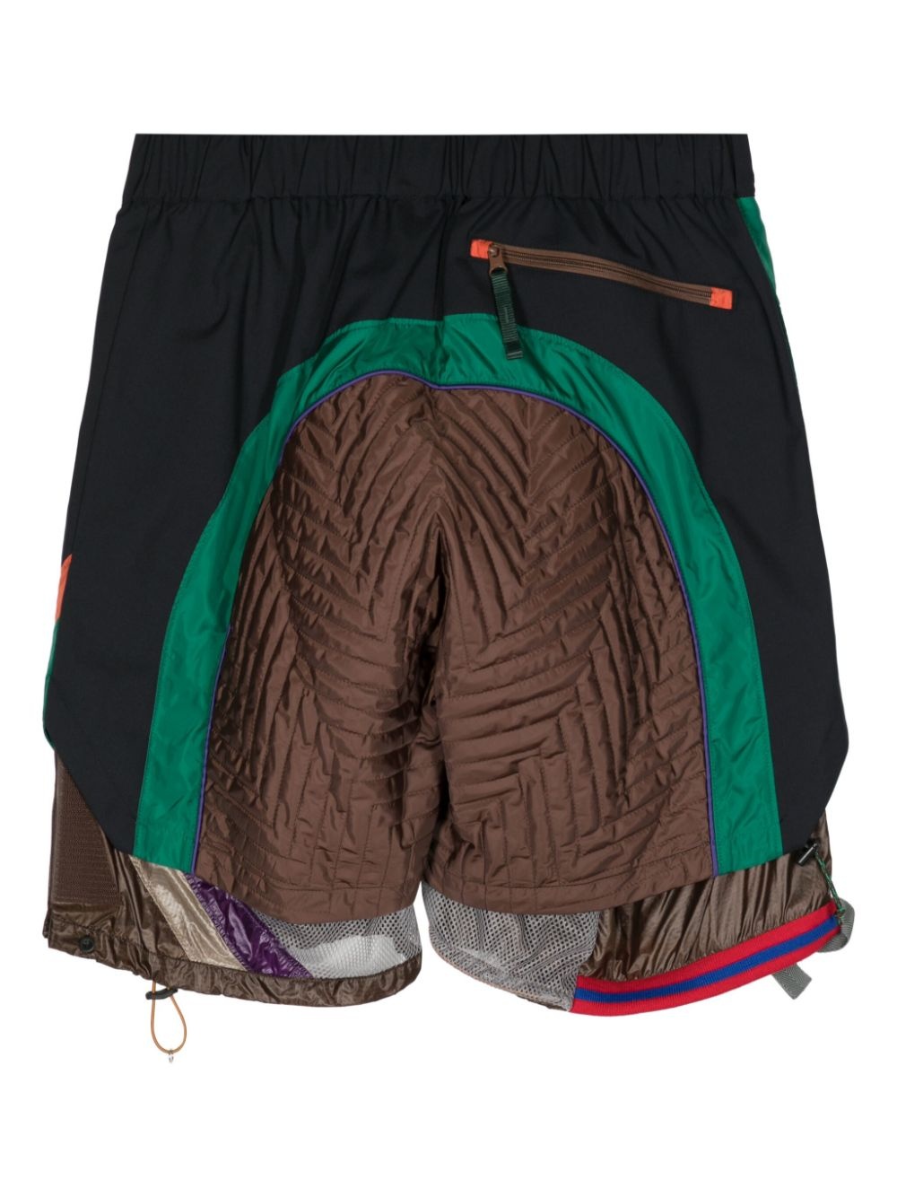 panelled colour-block shorts - 2