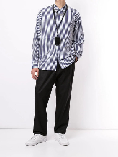 JUUN.J striped long-sleeved shirt outlook