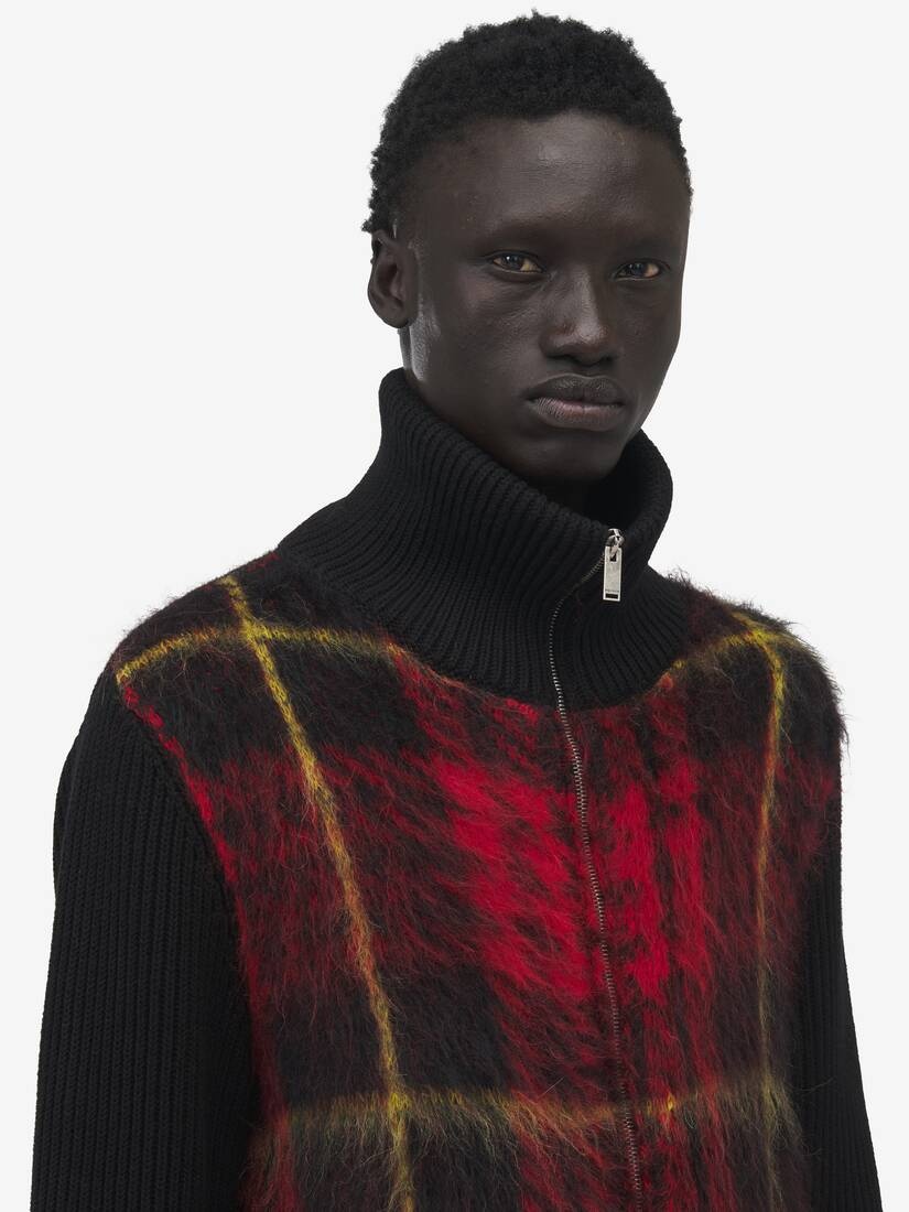 Brushed Tartan Bomber Jacket - 5