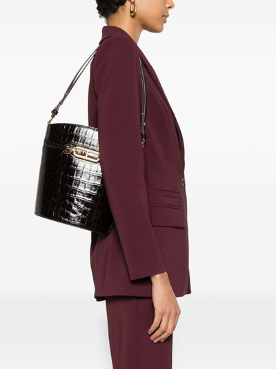 TOM FORD medium crocodile-embossed bucket bag outlook