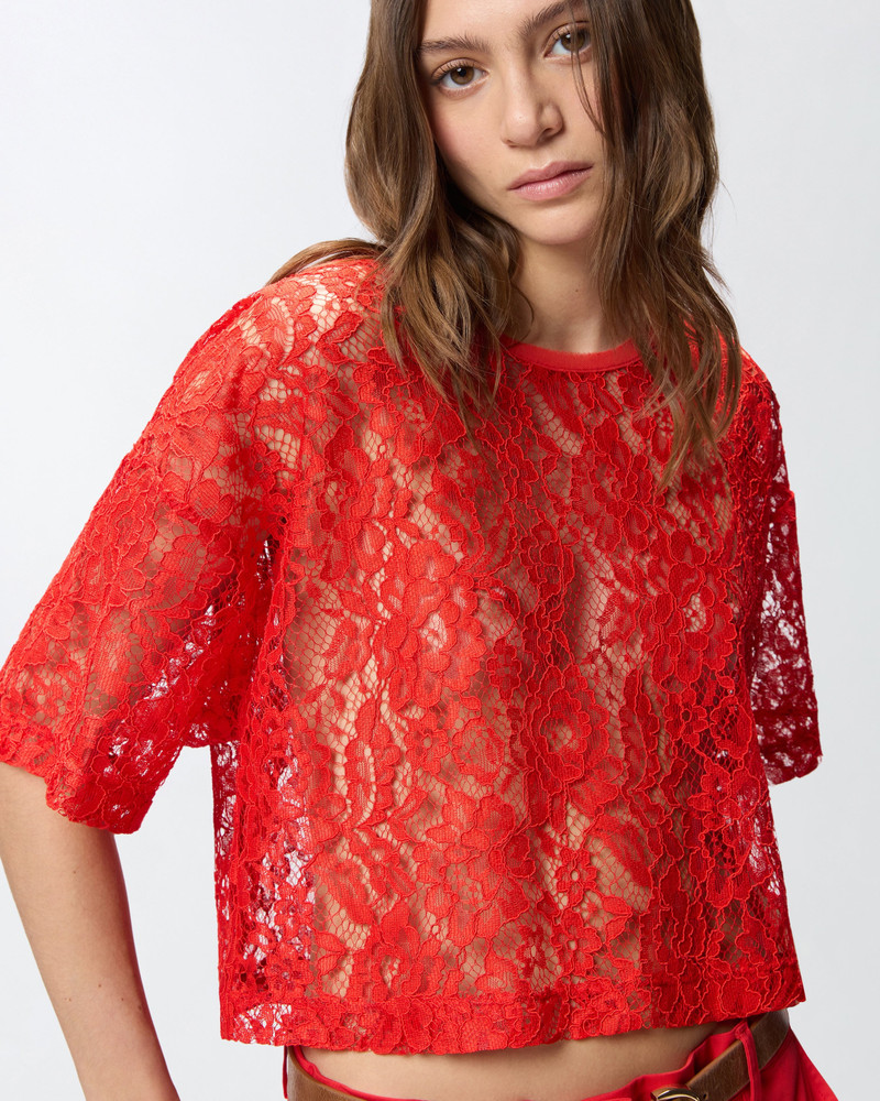 CROPPED LACE T-SHIRT 6
