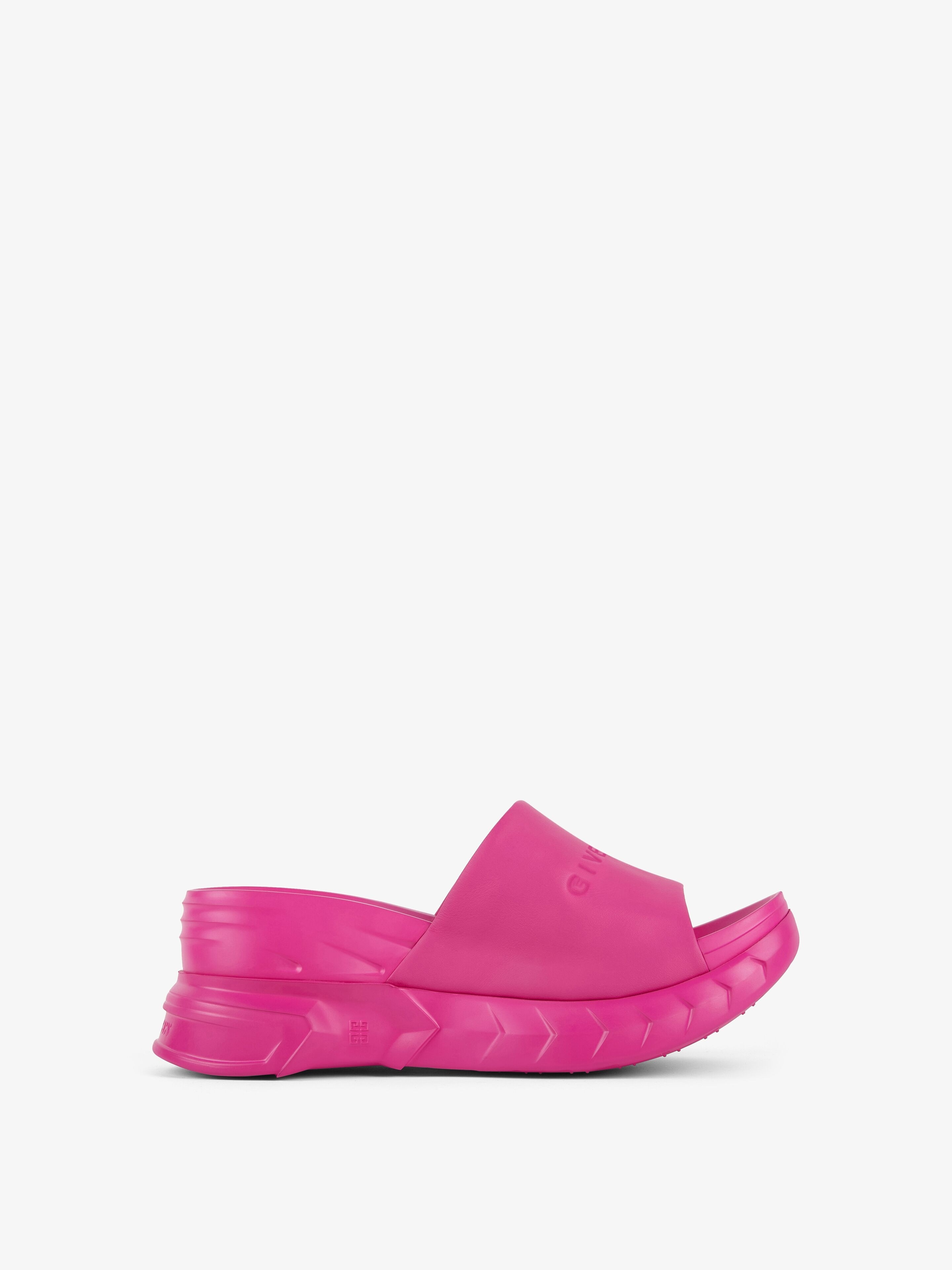 MARSHMALLOW WEDGE SANDALS IN LEATHER - 1