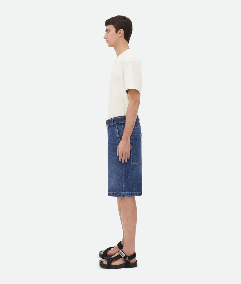 Bottega Veneta Belted Denim Shorts outlook