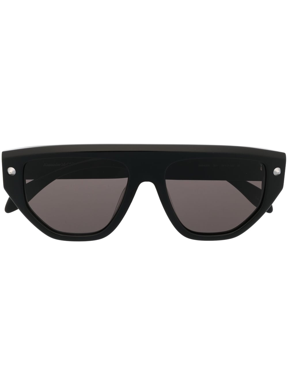 engraved-logo straight-bridge sunglasses - 1