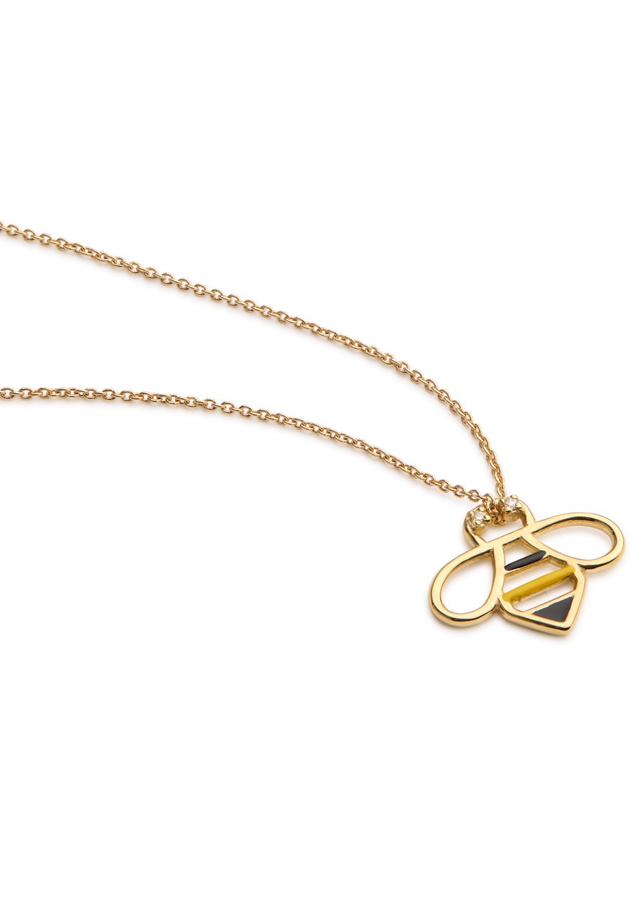 ALIITA Aliita Bee Brillante 9kt Gold Necklace | REVERSIBLE