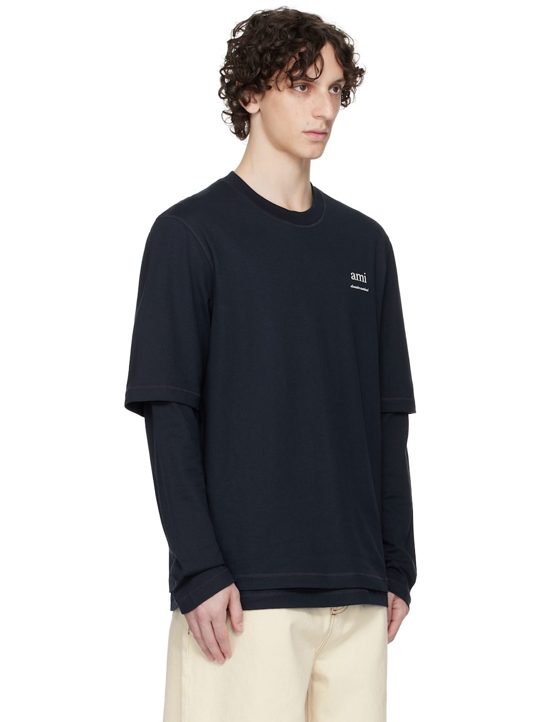Navy Long Sleeves T-shirt - 2