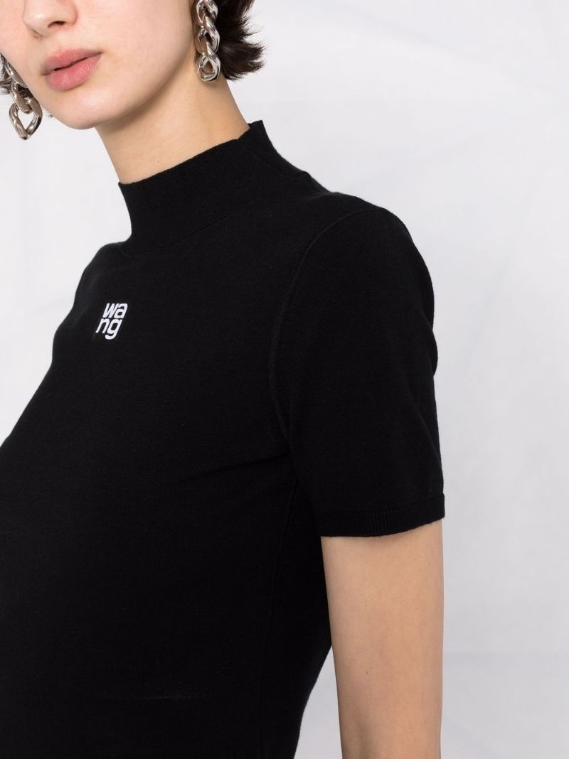 high neck logo top - 3