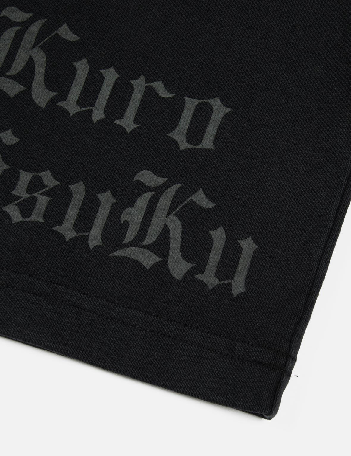 Allover Logo and Seagull Embroidery Loose Fit Pigment Dye T-Shirt - 11