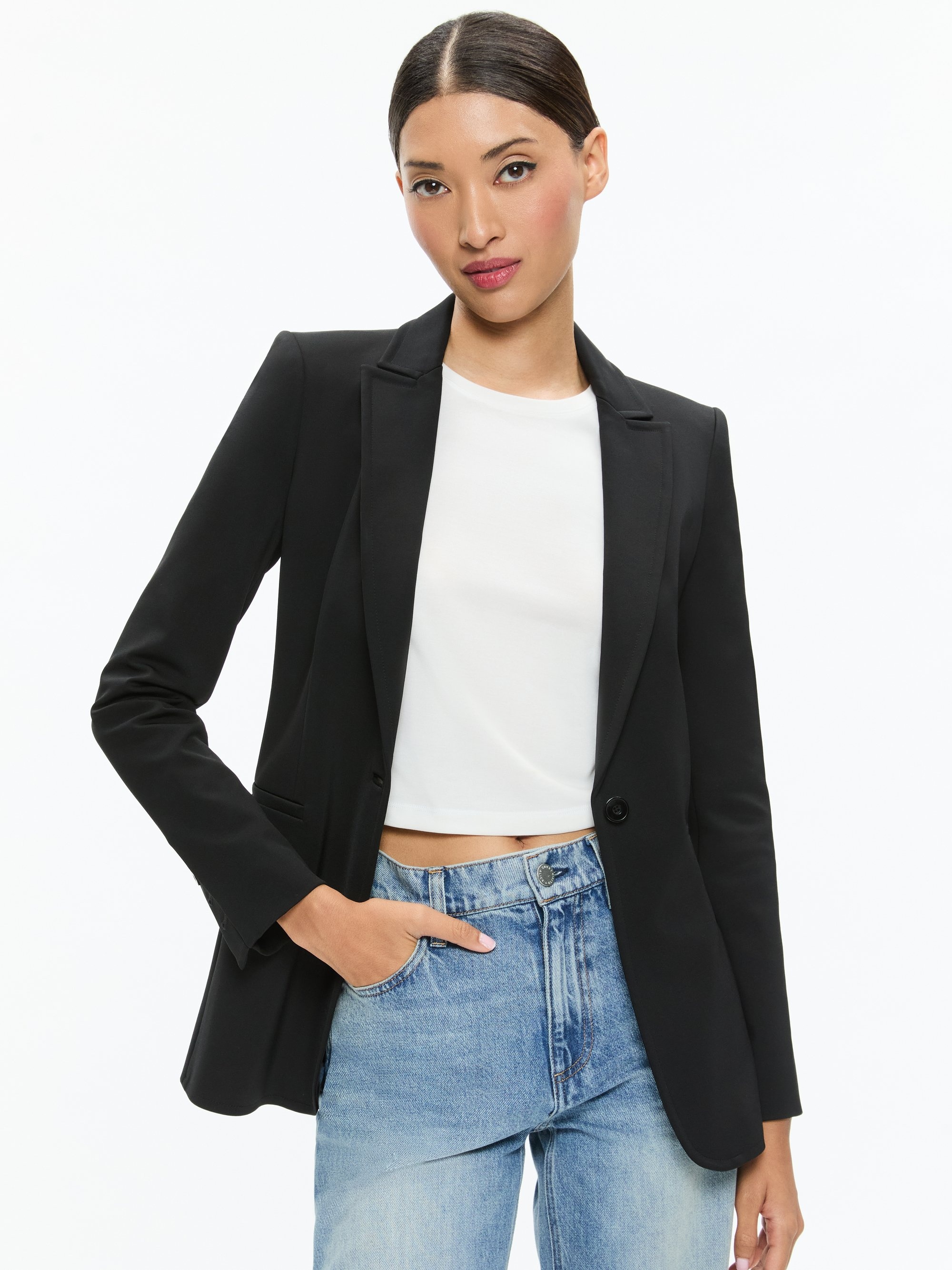 BREANN LONG FITTED BLAZER - 2