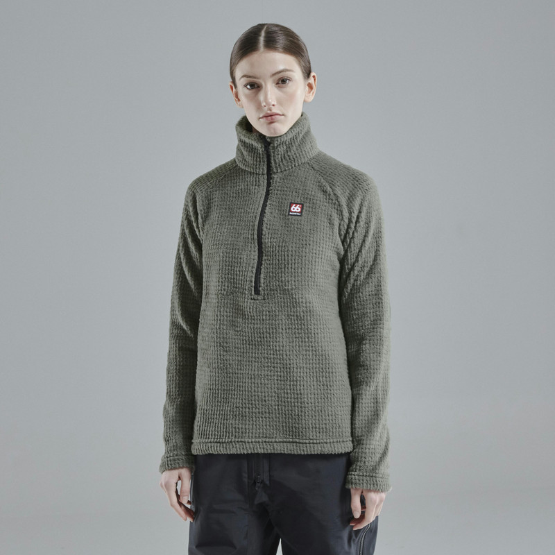 66°NORTH Hrannar Polartec® Alpha®  high-collared zipneck outlook