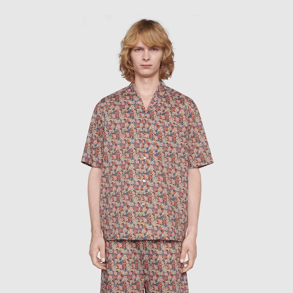 Gucci Liberty floral bowling shirt - 4