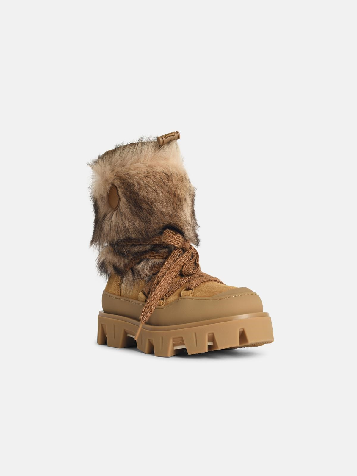 'PEAK APRÈS' SUEDE BOOTS and camel beige shearling - 2