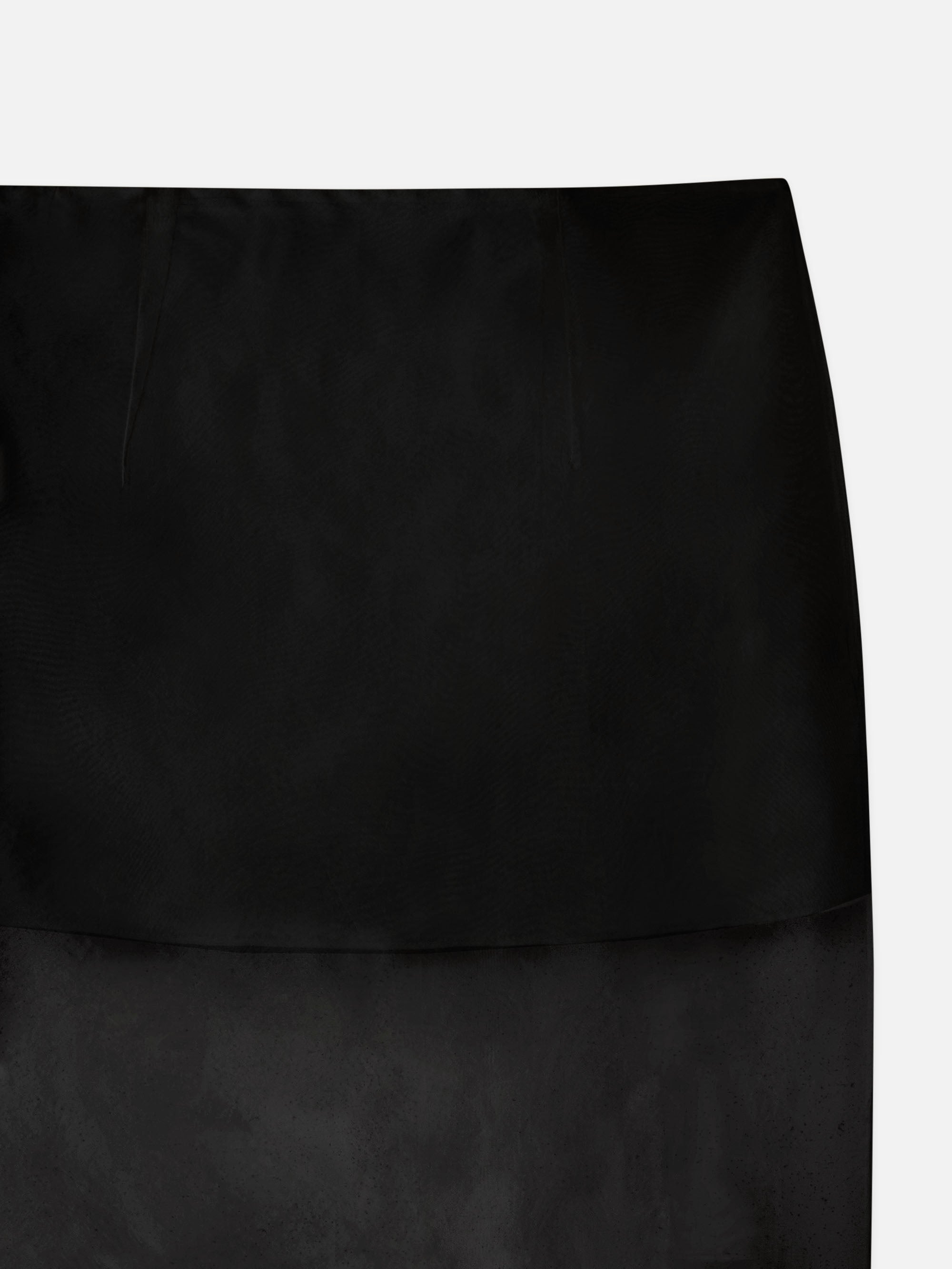 The Silk Organza Skirt in Black - 2