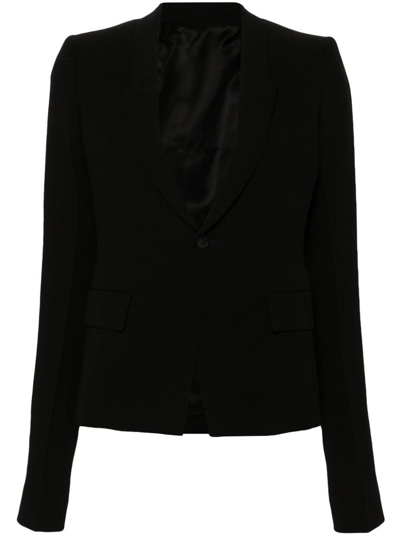 single-breasted virgin wool blazer 1
