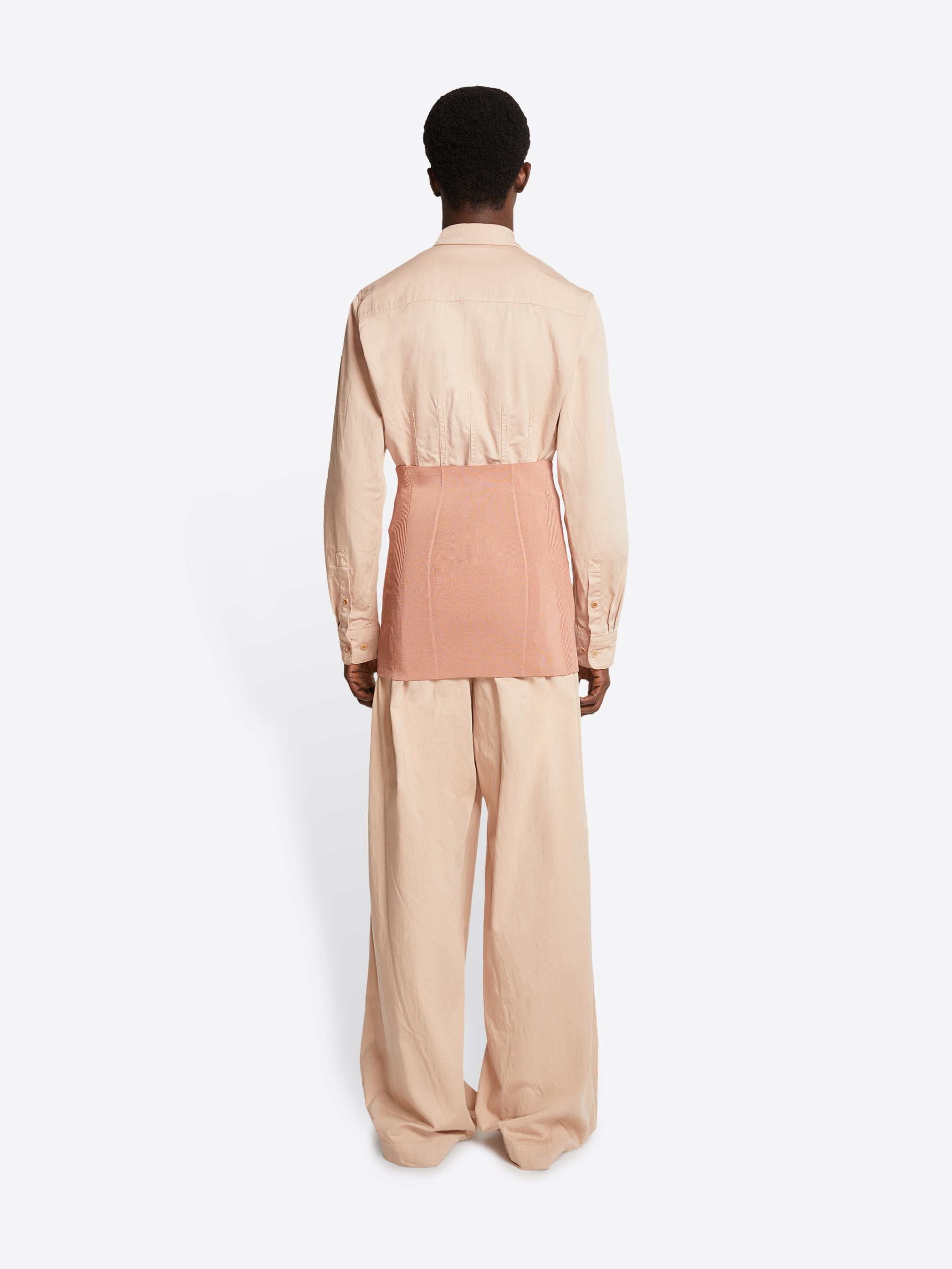 CORSAGE COTTON SHIRT - 4