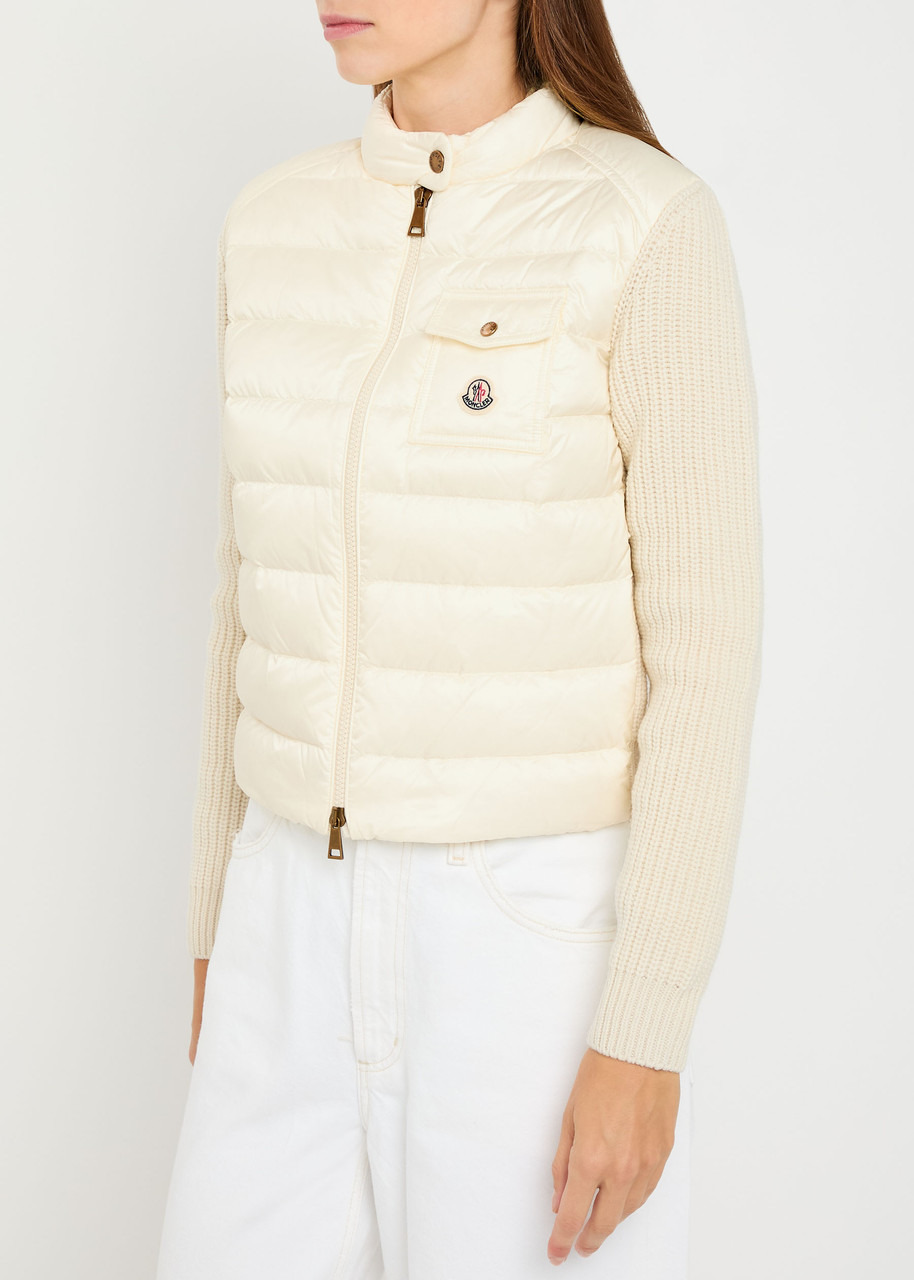 Moncler Quilted Wool and Cashmere-blend Cardigan - 2