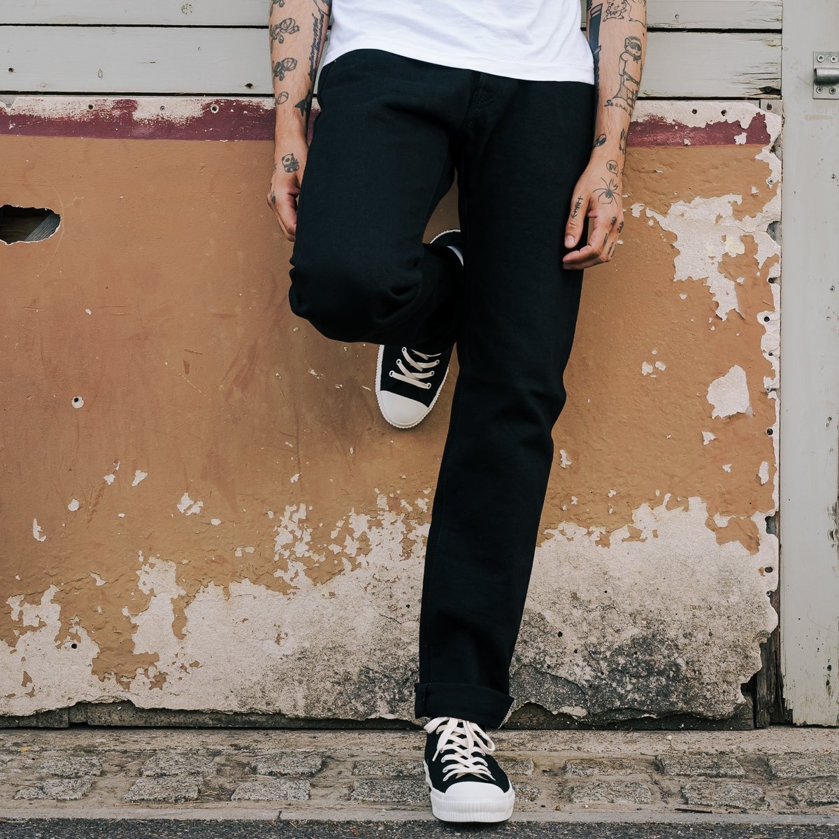 BS69xSOP420 Berkeley Supply x Snake Oil Provisions Collaboration 21oz Selvedge Denim Slim Tapered Je - 4