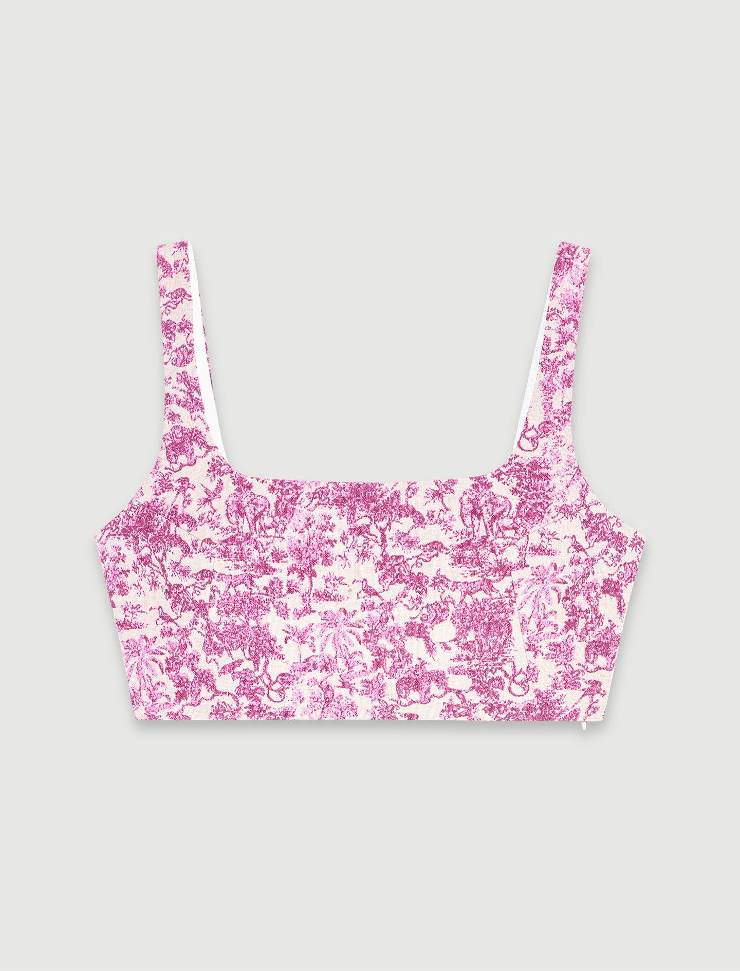 Toile de Jouy crop top - 1