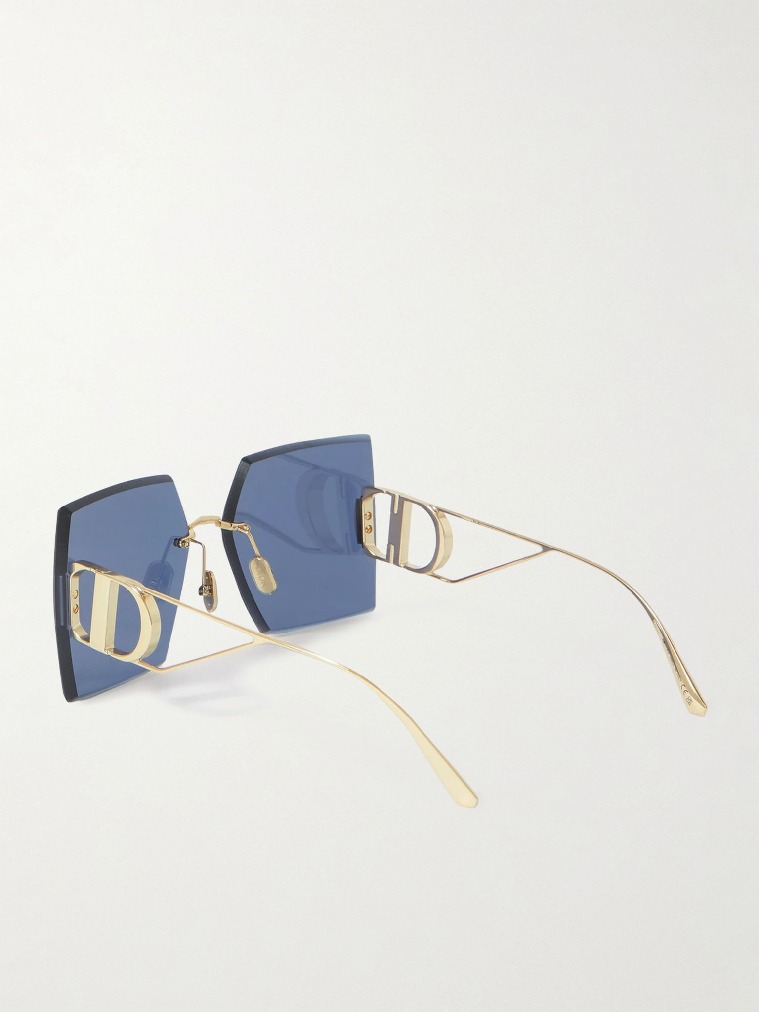 30Montaigne S7U square-frame gold-tone sunglasses Blue - 3