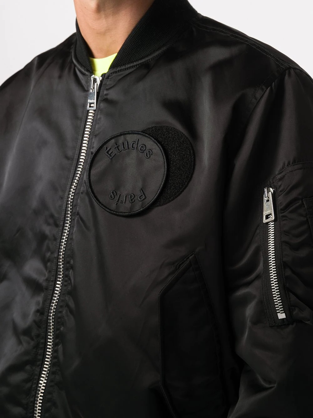 logo patch bomber jacket - 5