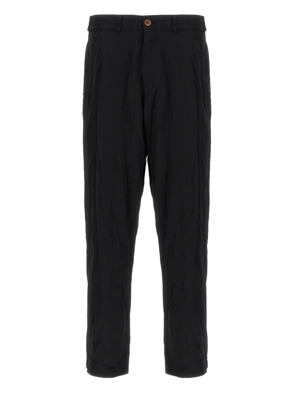 crease-effect trousers - 1
