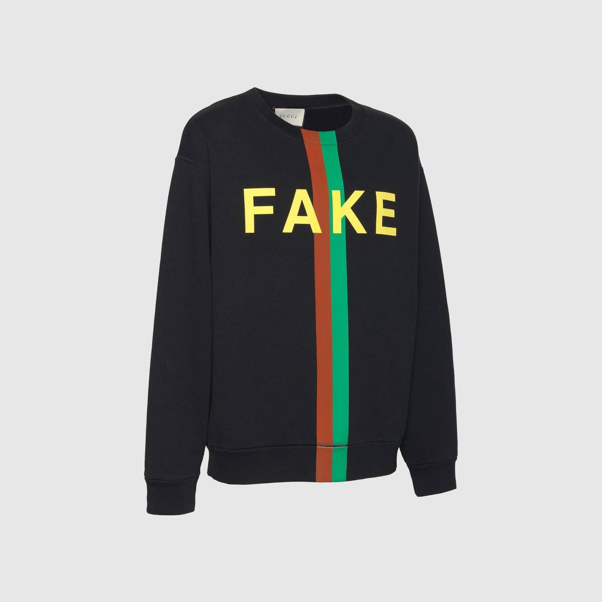 'Fake/Not' print sweatshirt - 12