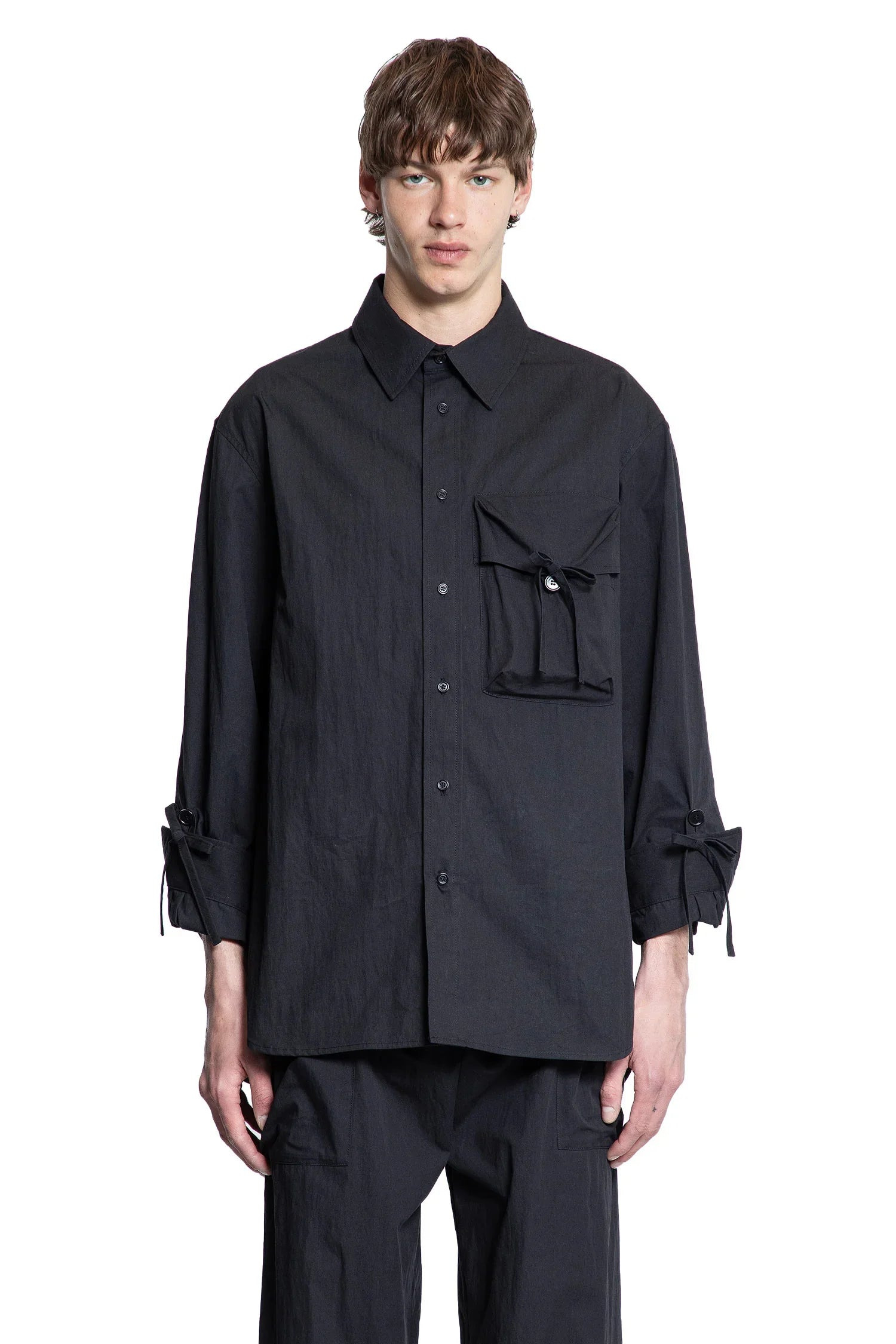 Bow-Detail-Workwear-Shirt - 1