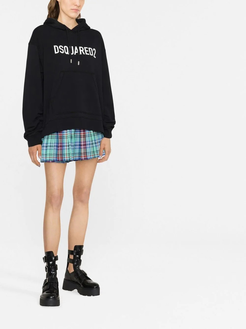 DSQUARED2 logo-print hoodie outlook