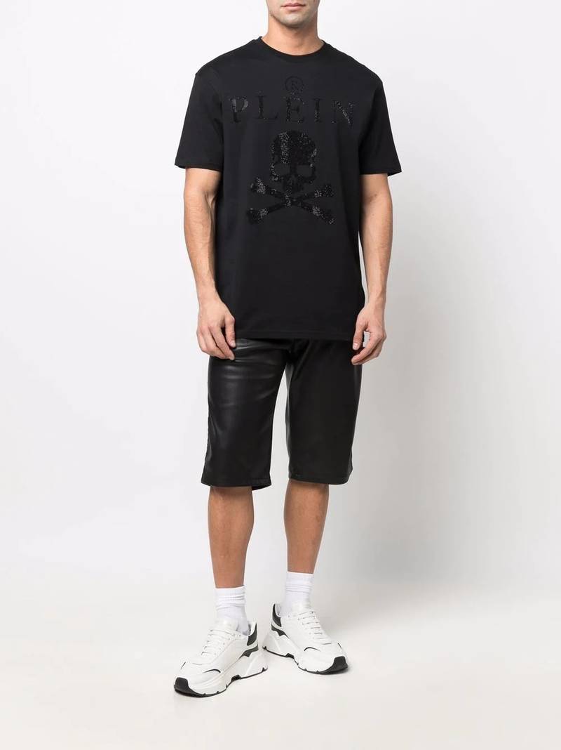 PHILIPP PLEIN crystal-embellished T-shirt outlook