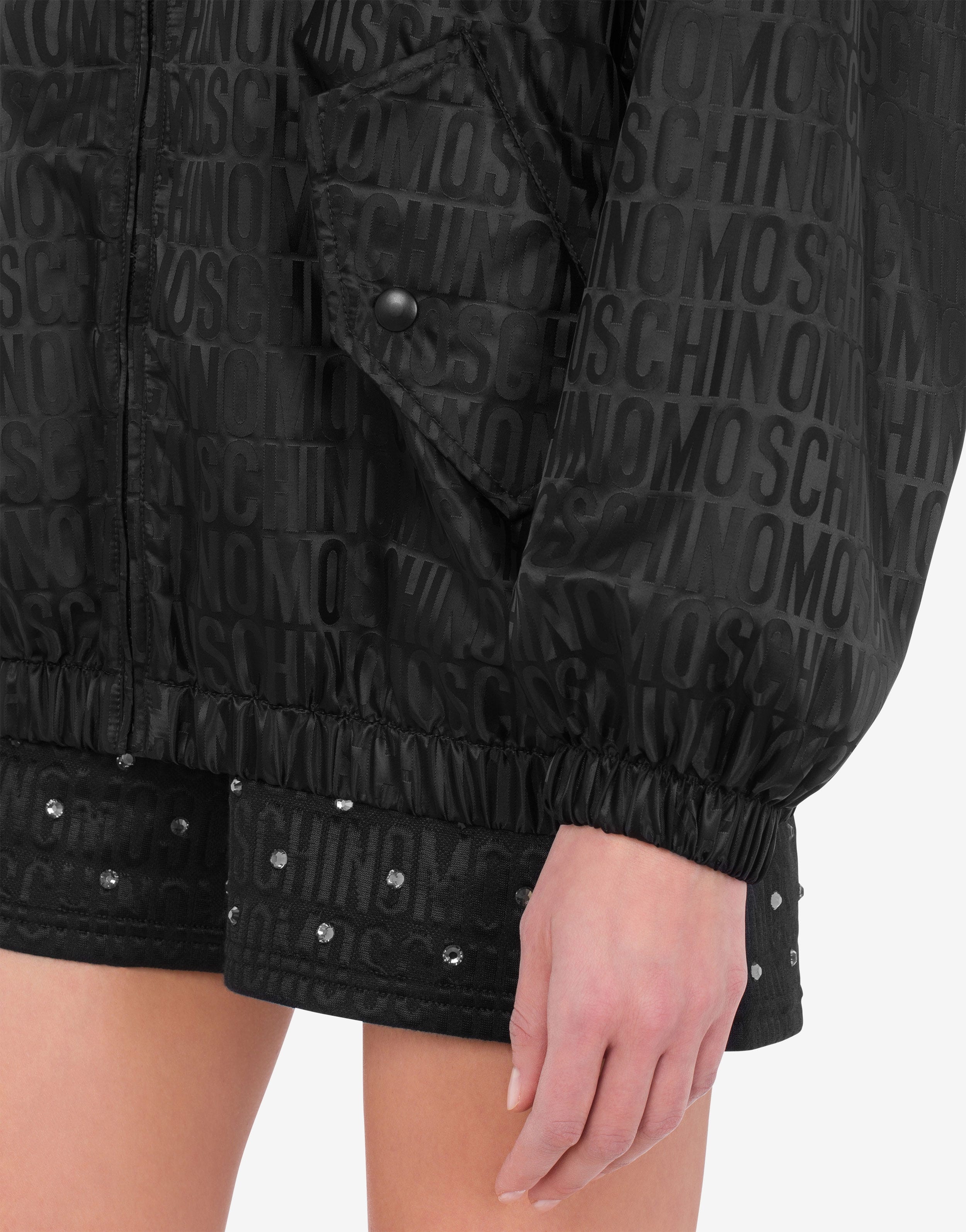 ALLOVER LOGO NYLON WINDBREAKER - 4