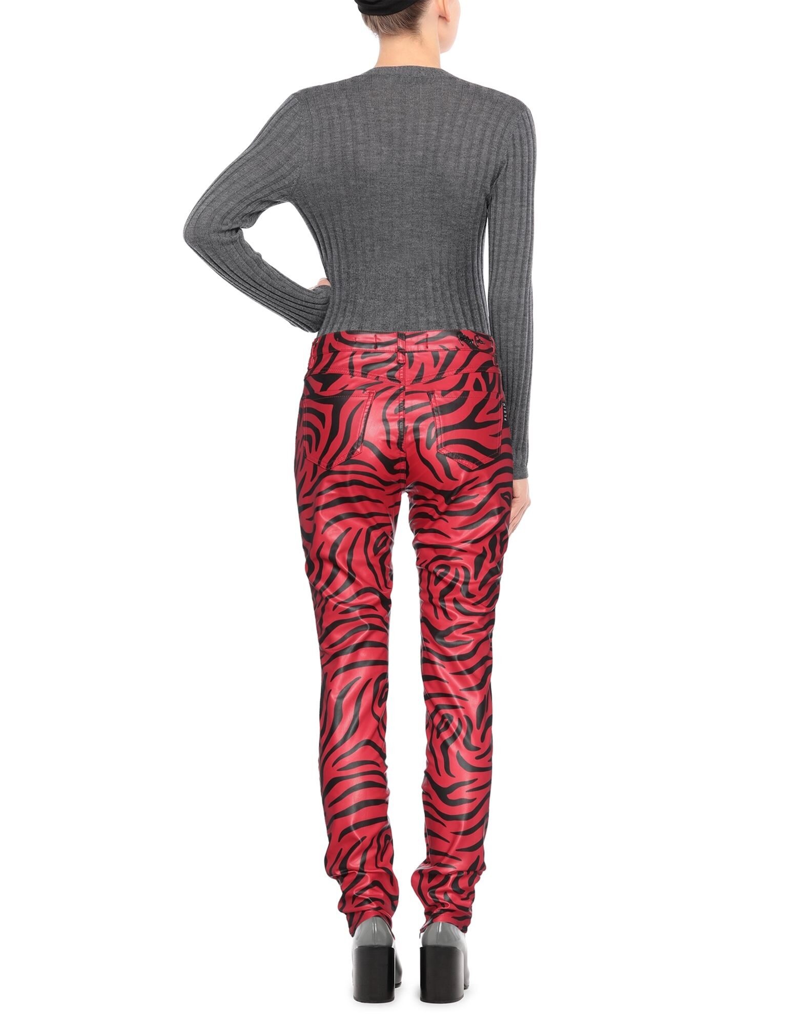 Red Women's Casual Pants - 3