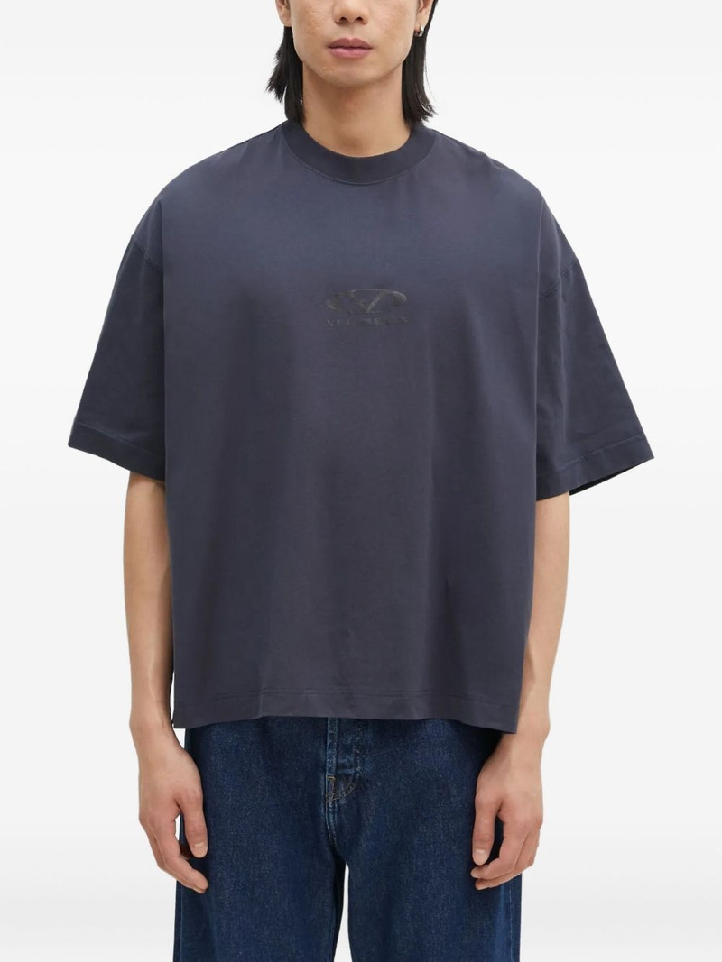 logo-embroidered T-shirt 1