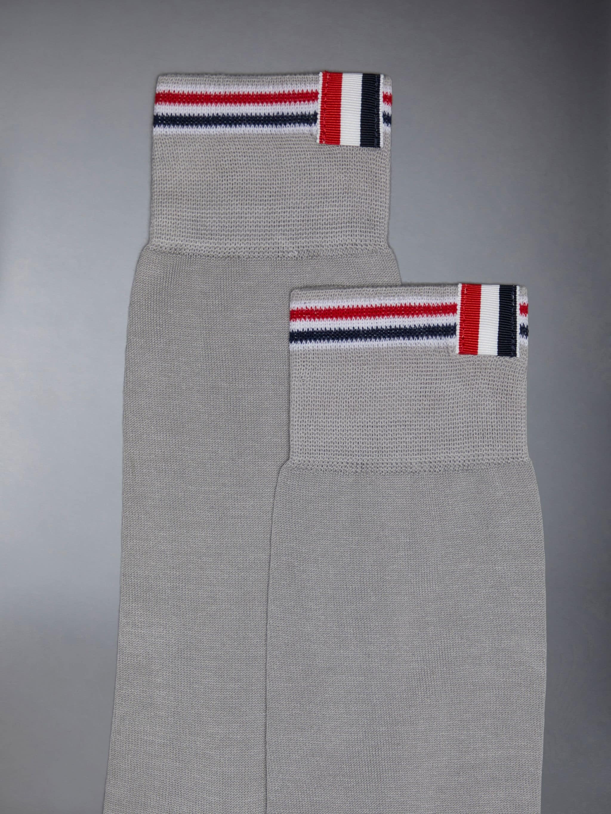 Cotton Jersey Tipping Stripe Mid Calf Socks - 2