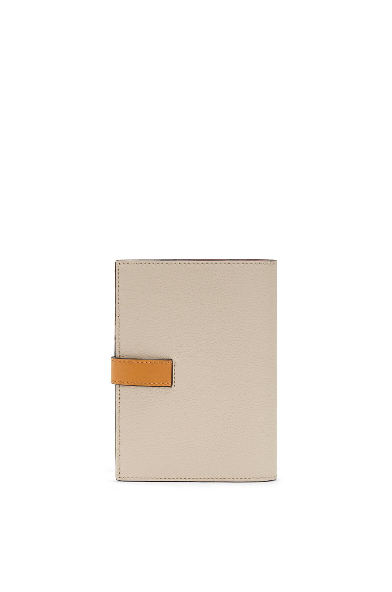 Medium vertical wallet in soft grained calfskin 3