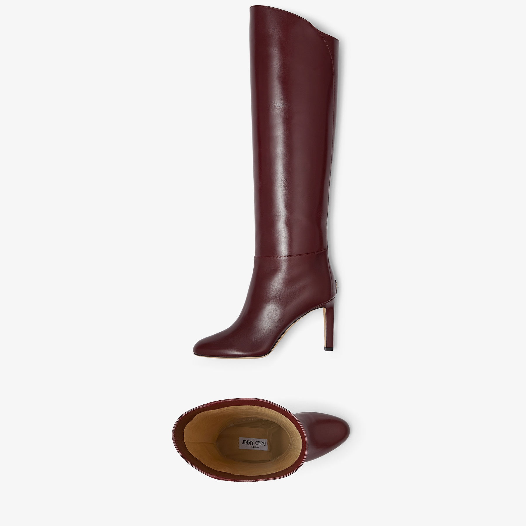 Karter 85
Burgundy Calf Leather Knee-High Boots - 4