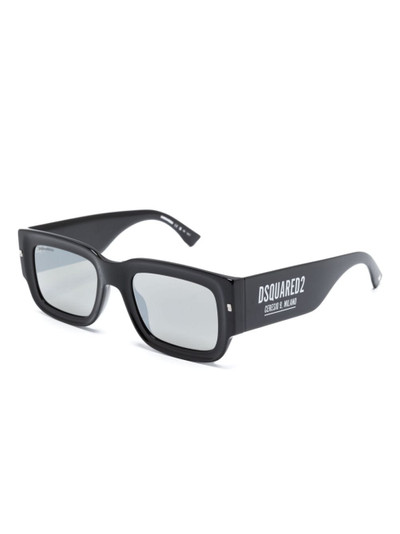 DSQUARED2 Hype logo-print rectangle-frame sunglasses outlook