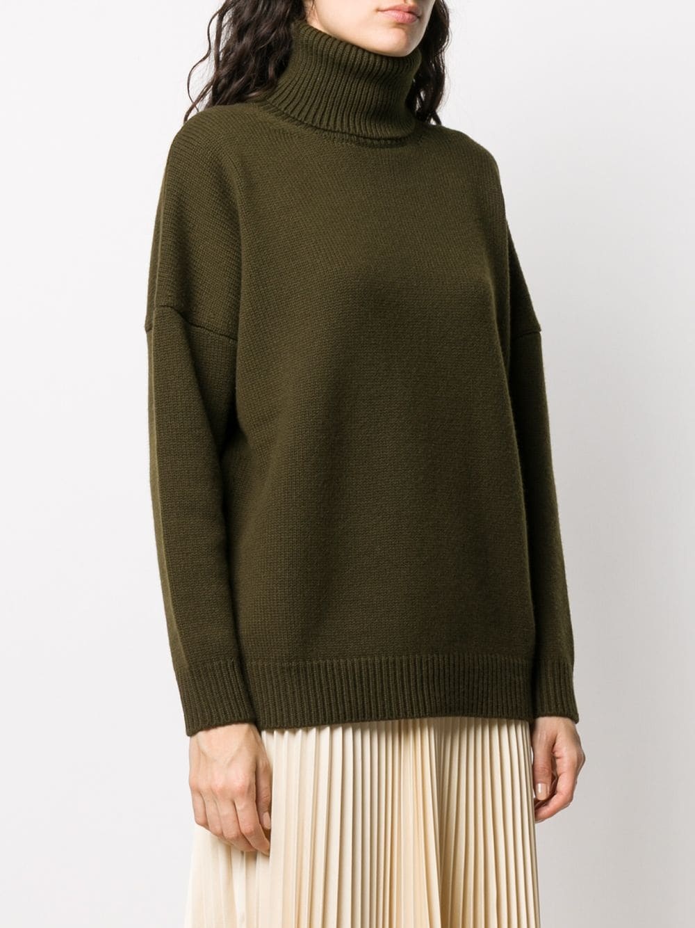 funnel neck cashmere jumper - 3