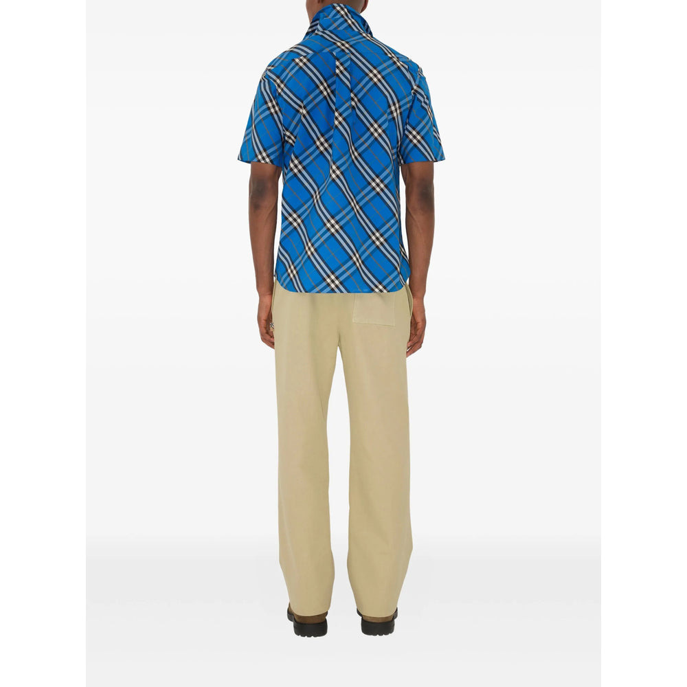 Burberry Blue Shirts Men - 4