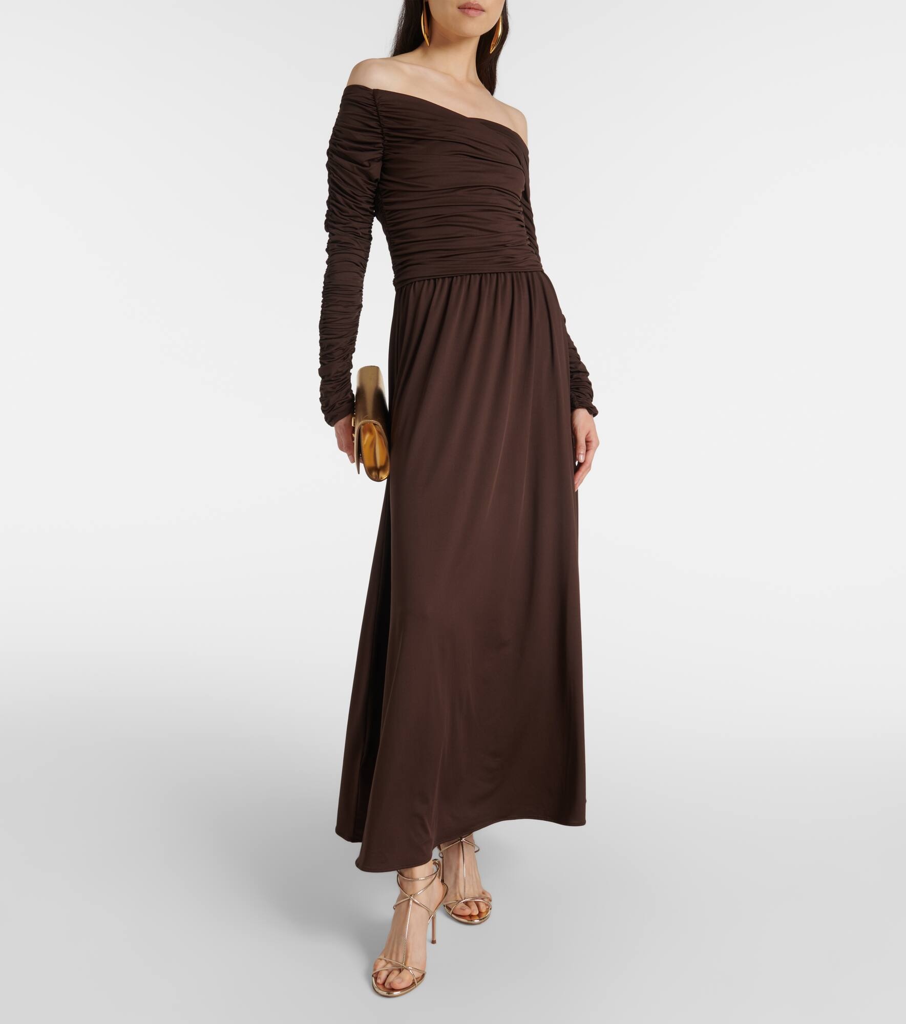 Charlotte off-shoulder jersey maxi dress - 2