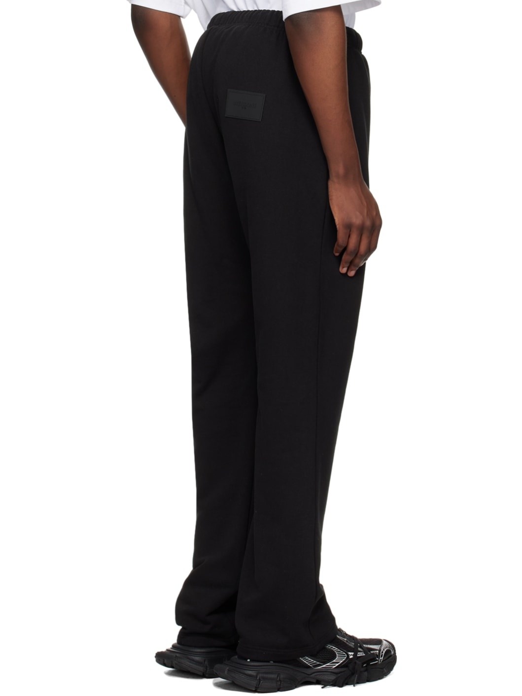 Black Wide Sweatpants - 3