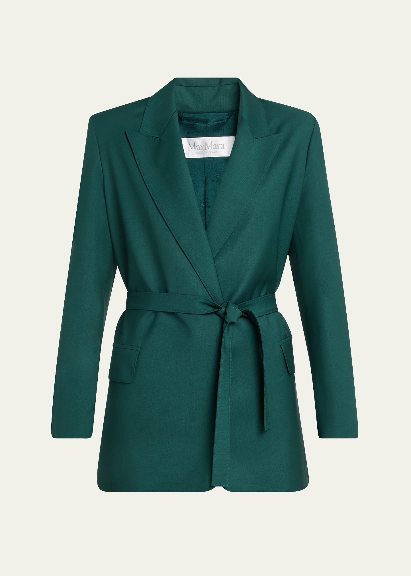 Talento Tie-Waist Wool Coat - 1