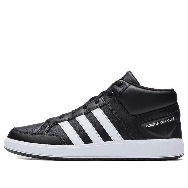 adidas neo All Court Mid Shoes Black/White H02981 - 1