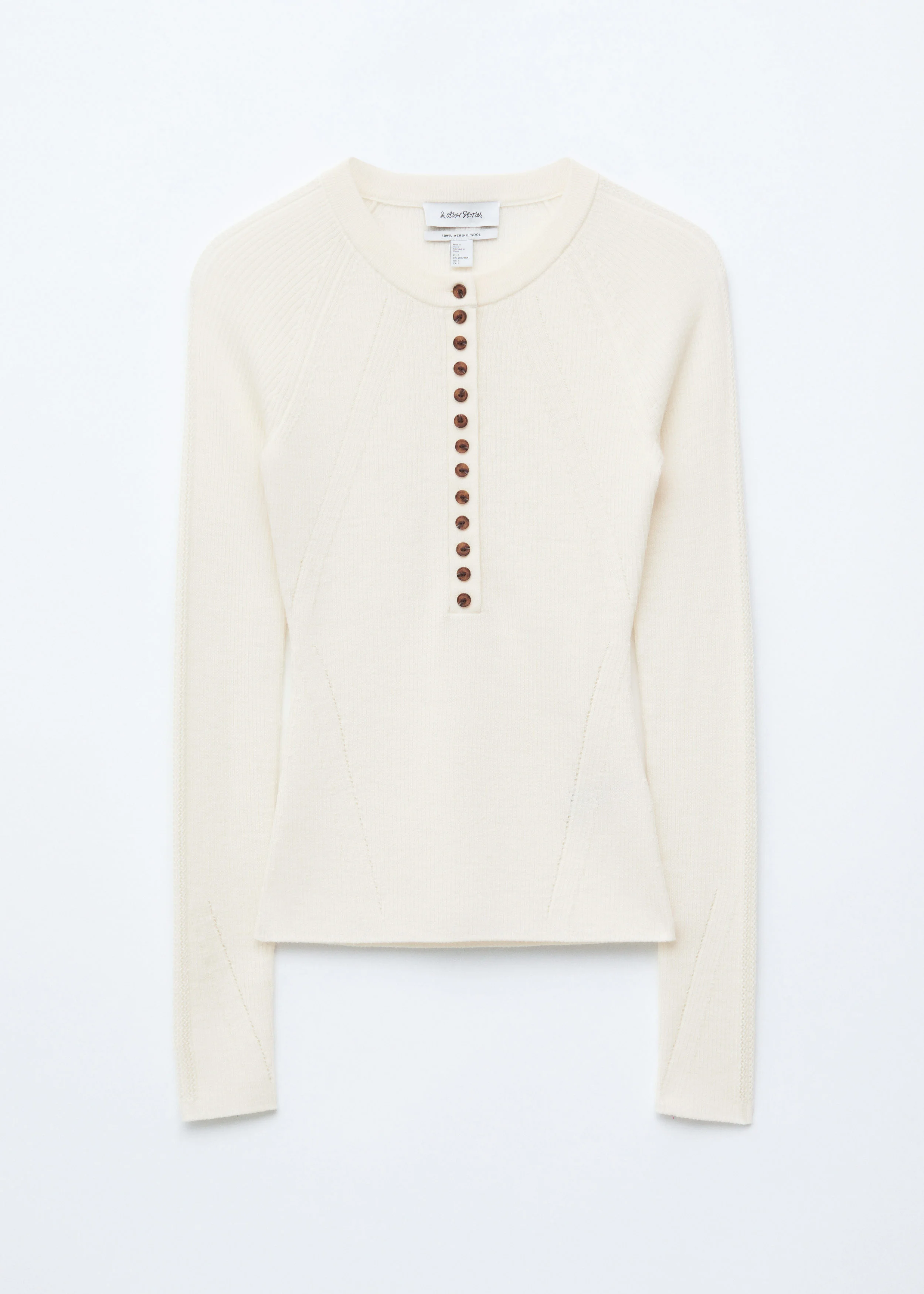 Half-Placket Merino Top - 1