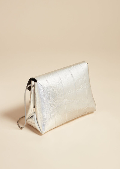 KHAITE The Bobbi Bag in Silver Eel Leather outlook