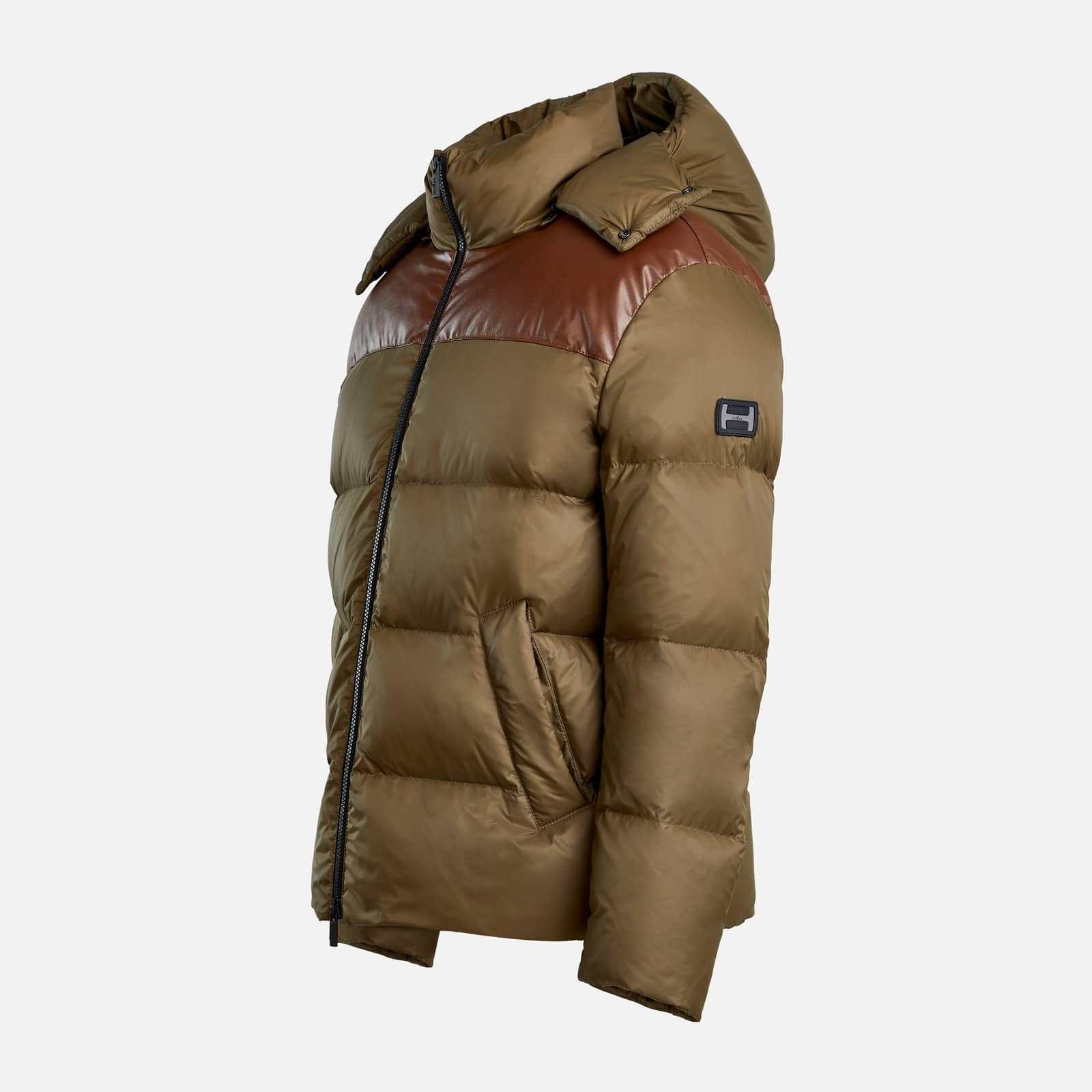 Hooded Down Jacket Green - 8