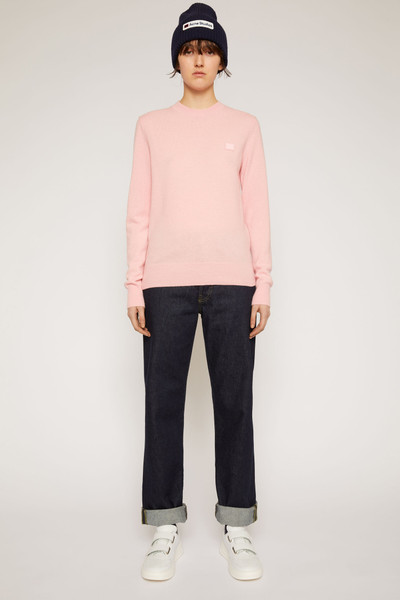 Acne Studios Crewneck wool sweater blush pink outlook