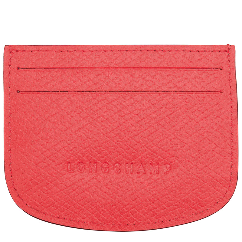 Longchamp Épure Card holder Strawberry - Leather outlook