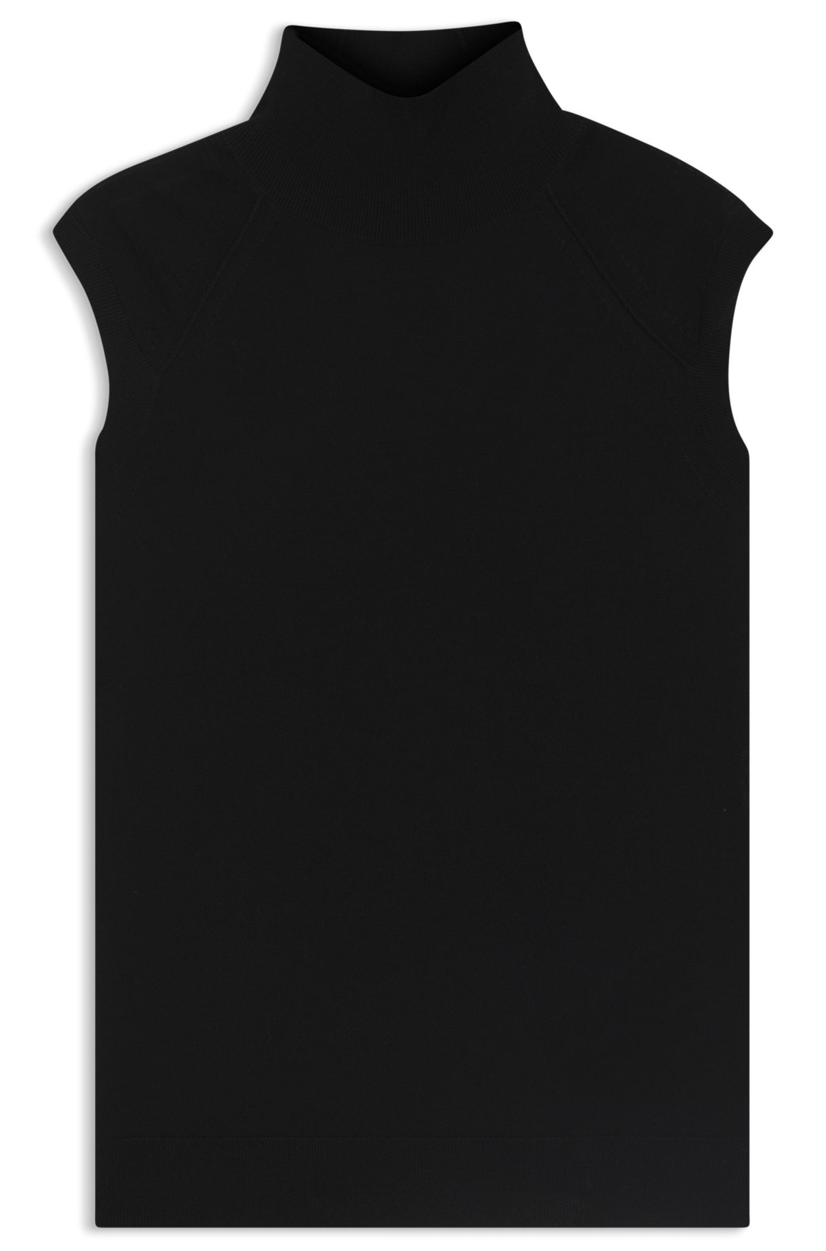 HIGH-NECK TOP IN MERINO WOOL - 1